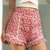 The Best Women High Waist Hot Shorts Ladies Foral Stylish Loose Beach Summer Ladies Comfort Fit Casual Short Trousers Online - Hplify