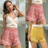 The Best Women High Waist Hot Shorts Ladies Foral Stylish Loose Beach Summer Ladies Comfort Fit Casual Short Trousers Online - Hplify