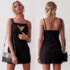 The Best Women Holiday Strappy Bodycon Sleeveless Slim Black Dress Ladies Summer Beach Party Mini Sundress New Online - Hplify