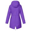 The Best Women Hooded Coat Windproof Rain Coat Parka Zip Jacket Online - Hplify