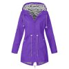 The Best Women Hooded Coat Windproof Rain Coat Parka Zip Jacket Online - Hplify