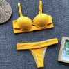 The Best Women Knotted Bikini Set Summer Hot Female Bandage Low Waist Push-Up Padded Swimwear Swimsuit Bathing Beachwear Online - Hplify