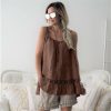 The Best Women Lace Cami Tank Tops Vest Ladies Summer Loose Solid Casual Strappy O-Neck Camisole Blouse Shirts Online - Hplify