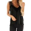 The Best Women Lace Sleeveless Tank Tops Vest Ladies Backless Sexy Summer Loose Camisole Blouse Casual Beach Shirt New Online - Hplify