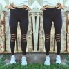 The Best Women Ladies Elastic Stretchy Pencil Pants High Waist Skinny Jeggings Jeans Casual Running Fitness Slim Trousers Online - Hplify