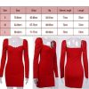 The Best Women ladies Elegant Party bodycon Mini Dress Long sleeve Strappy Solid Plunge V Sexy Fashion Vestidos Club Clothes Online - Hplify