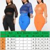 The Best Women Ladies Long Sleeve Mesh Perspective Summer Clubwear Solid Casual Crew Neck Stretchy Top Blouse Online - Hplify