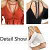 The Best Women Ladies Off Shoulder V-Neck Chiffon Tops Fashion Summer Strappy Blouse Shirt Loose Casual Shirts Online - Hplify