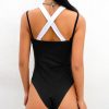 The Best Women Ladies Sleeveless Backless Bandage Bodysuit Summer Beach Patchwork Casual Swimwear Romper Jumpsuit New Online - Hplify