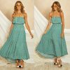 The Best Women Ladies Summer Boho Floral Sleeveless Casual High Waist Long Maxi Dress Party Beach Dress Sundress Online - Hplify
