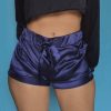The Best Women Ladies Summer Mini Beach Casual Shorts Hot Sexy High Waist Pocket Satin Shorts New Fashion Casual Solid Soft Shorts Online - Hplify