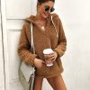 The Best Women Ladies Warm Hooded Sweatshirt Elegant Autumn Winter Tops Long Sleeve Plain Fashion Solid Hoodies Outwear Streetwear Online - Hplify