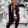 The Best Women Ladies Zipper Hooded Sweatshirt Long Sleeve Outwear Hoodie Plain Jacket Coat Tops Online - Hplify