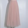 The Best Women Lady A-line Tutu Elastic Waist Mesh Long Maxi Skirts Party Three Layer Chiffon Pleated Retro Lace Skirt Online - Hplify