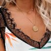 The Best Women Lady Sexy Floral Summer Casual Sleeveless Tank Top Vest Fashion Lace Camisole Blouse Crop Tops Shirt Summer Clothes Online - Hplify