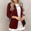 The Best Women Lapel Blazer Cardigan Long Sleeve Jacket Autumn Winter OL Ladies Work Casual Coat Outwear Business Suit Coat Online - Hplify