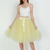 The Best Women Layers Tulle Midi Skirt Fashion Princess Girls Ballet Tutu Dance Skirt High Waist Summer Pleated Beach Skirt Online - Hplify