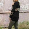 The Best Women Leopard Tops Blouse Shirts Ladies Casual V Neck Loose Pullover Stitching Sweatshirt Tops Online - Hplify