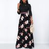 The Best Women Long Maxi Dresses Boho Floral Hollow Neck Three Quarter Sleeve Ethnic Summer Beach Female Stylish Style Dress Online - Hplify