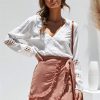 The Best Women Long Sleeve Blouse Shirt Casual Ladies V neck Lace Hollow Out Office Shirts Tops Pullover Tops Streetwear Online - Hplify