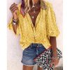 The Best Women Long Sleeve Casual Chiffon Blouse Shirt Ladies Loose Button Holiday Tops Shirt Streetwear Online - Hplify