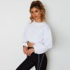 The Best Women Long Sleeve Hoodie Crop Tops Sweatshirt Ladies Casual Loose Jumper Pullover Hooded Autumn Winter Blouse Top Online - Hplify
