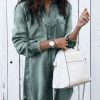 The Best Women Long Sleeve Loose Denim Shirts Turn-down Collar Shirt Dresses Online - Source Silk