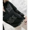 The Best Women Long Sleeve V-neck Button Letter Print Shirt New Fashion OL Ladies Casual Long Sleeve Shirt 2 Colors Online - Hplify