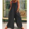 The Best Women Loose Baggy Jumpsuit Dungarees Playsuit Romper Ladies Casual Wide Leg Trousers Summer Holiday Clothing Online - Hplify
