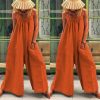 The Best Women Loose Baggy Jumpsuit Dungarees Playsuit Romper Ladies Casual Wide Leg Trousers Summer Holiday Clothing Online - Hplify