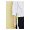 The Best Women Loose Blouse Cotton Back Button Solid V-Neck Casual Shirt Online - Source Silk