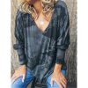 The Best Women Loose Ladies Blouse Shirt Long Sleeve Summer Tops V neck Casual Camouflage Basic Tee Blouse Streetwear Online - Hplify