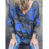 The Best Women Loose Ladies Blouse Shirt Long Sleeve Summer Tops V neck Casual Camouflage Basic Tee Blouse Streetwear Online - Hplify