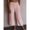 The Best Women Loose Wide-legged Casual Home Fleece Pants Trousers Warm Nightwear Winter Bottoms Flannel Sleepwear Pants Online - Hplify