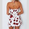 The Best Women Mini Floral Dress Summer Fashion Ladies Slim Bodycon Party Clubwear Beach Holiday Sleeveless Zipper Sundress Online - Hplify