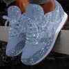 The Best Women Muffin Rhinestone New Crystal Platform Sneakers Online - Hplify