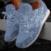 The Best Women Muffin Rhinestone New Crystal Platform Sneakers Online - Hplify