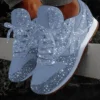 The Best Women Muffin Rhinestone New Crystal Platform Sneakers Online - Hplify