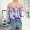 The Best Women Off Shoulder Autumn Summer Blouse Top Ladies Long Sleeve Casual Tops Shirt Holiday Beach Streetwear Online - Hplify