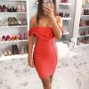The Best Women Off Shoulder Bodycon Frill Stretch Mini Dress Ladies Summer Beach Dress Evening Party Gown Dresses Sundress Online - Hplify