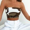 The Best Women Off Shoulder Elastic Tube Tops Summer Beach Ladies Bra Blouse Strapless Bandeau Casual Crop Top Shirt Online - Hplify