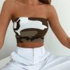 The Best Women Off Shoulder Elastic Tube Tops Summer Beach Ladies Bra Blouse Strapless Bandeau Casual Crop Top Shirt Online - Hplify