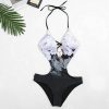 The Best Women One Piece Bandage Push-up Padded Monokini Ladies Summer Beach Bikini Swimwear Online - Hplify