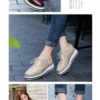 The Best Women Platform Oxfords Brogue Flats Shoes Leather Lace Up Pointed Toe Online - Source Silk