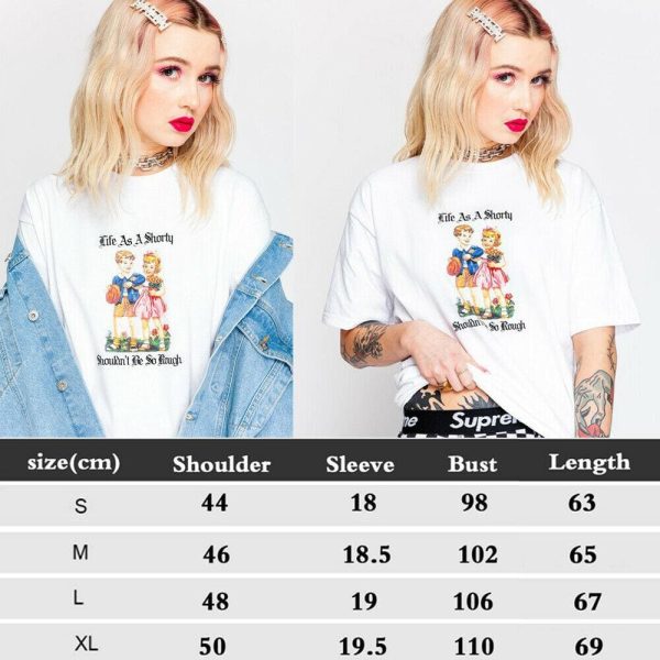 The Best Women Printed Short Sleeve Loose T-Shirts Ladies Summer Casual Tops Shirt Online - Hplify