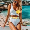 The Best Women Push-up Padded Bra Bandage Bikini Set Swimsuit Triangle Swimwear Brazilian 2Pcs Bathing Suit Online - Hplify