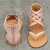 The Best Women Sandals Female Flat Sandals Rome Style Cross Tied Sandals Online - Source Silk