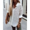 The Best Women See-through Sheer Chiffon Blouse Square Collar Shirt Long Sleeve Tees Tops Autumn Slim Blouses Shirts Online - Hplify