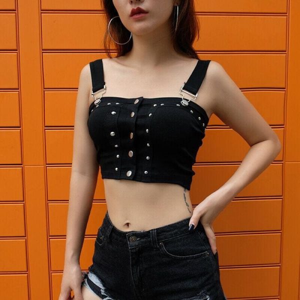 The Best Women Sexy Casual Tank Top Vest Blouse Cool Fashion Ladies Sleeveless Summer Crop Top Shirt Cami Top Streetwear Online - Hplify