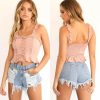 The Best Women Sexy Casual Tank Top Vest Blouse Sleeveless Slim Summer Solid Bandage Crop Top Shirt Small Cami Top New Online - Hplify